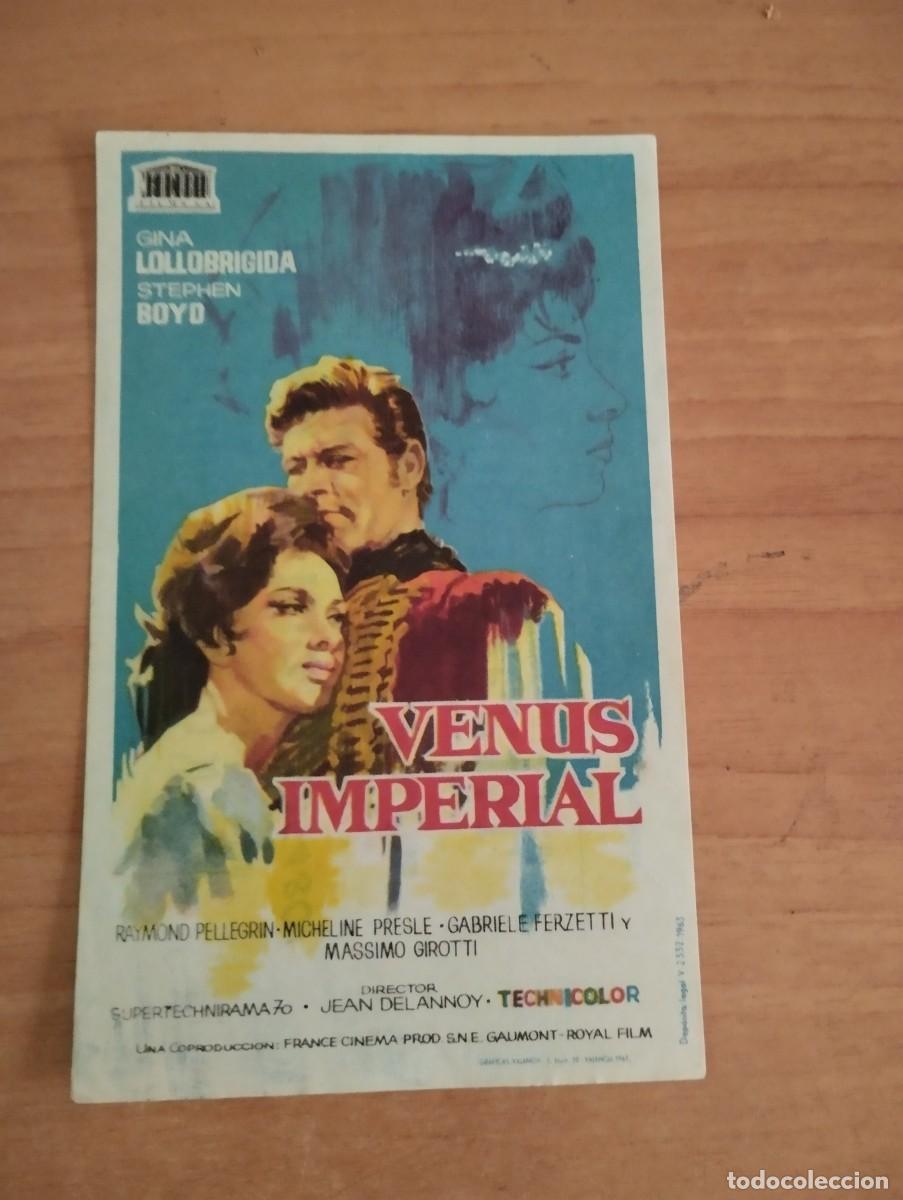 Cine: N&ordm;2-- PROGRAMA DE CINE DE LA PELICULA -- VENUS IMPERIAL ct - Foto 1
