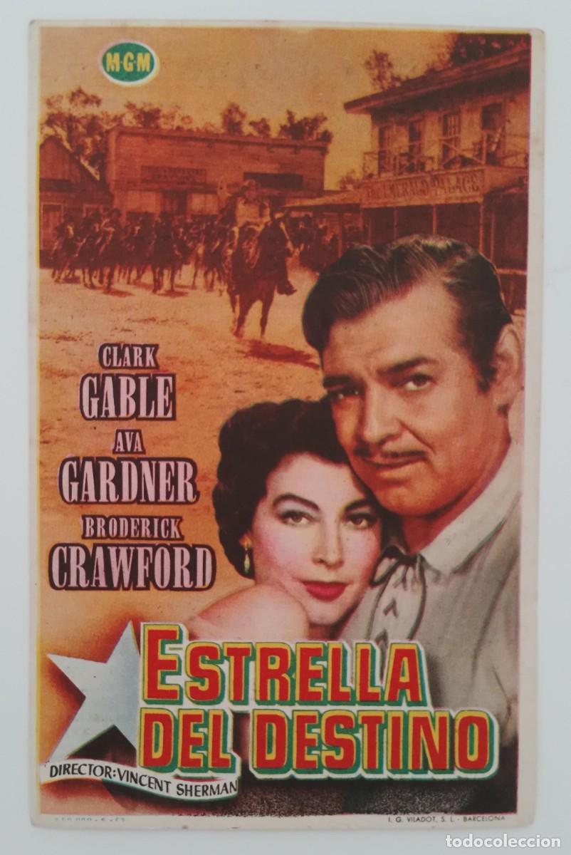 Cine: LOTE DE 4 PROGRAMAS DE MANO DE CINE DE CLARK GABLE - Foto 3
