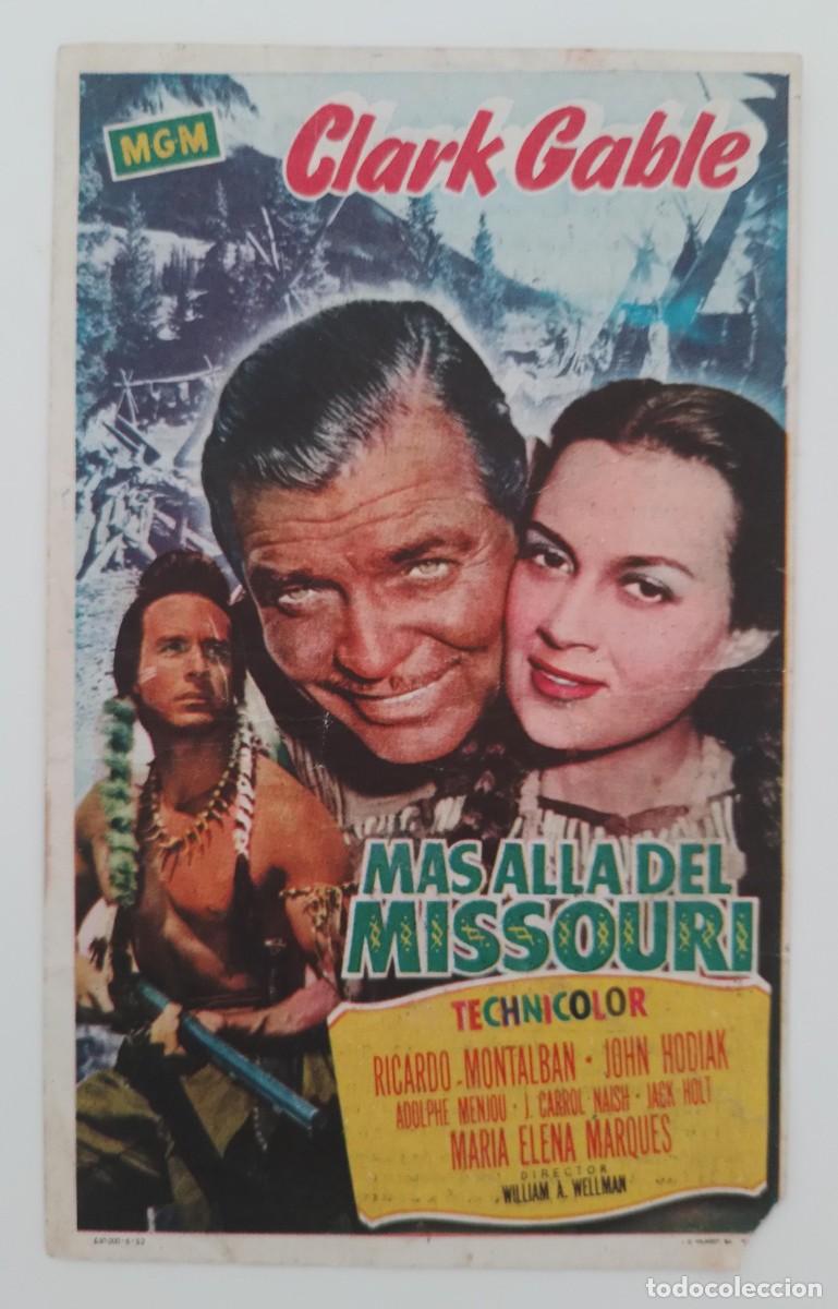 Cine: LOTE DE 4 PROGRAMAS DE MANO DE CINE DE CLARK GABLE - Foto 5