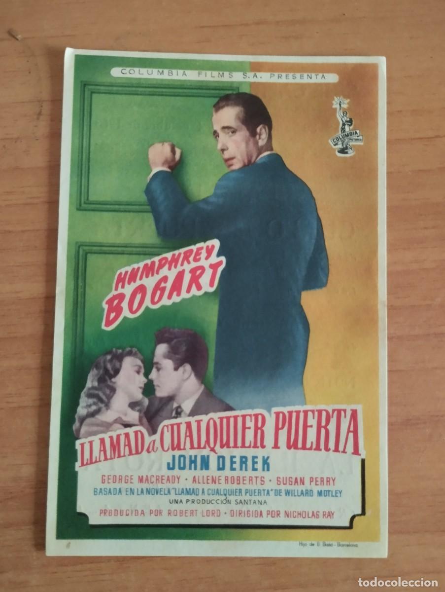Cine: N&ordm;2-- PROGRAMA DE CINE -- LLAMAD A CUALQUIER PUERTA ct - Foto 1