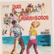  Foglietti di film di film antichi di cinema: DÍAS MARAVILLOSOS. SENCILLO DE FLORALVA