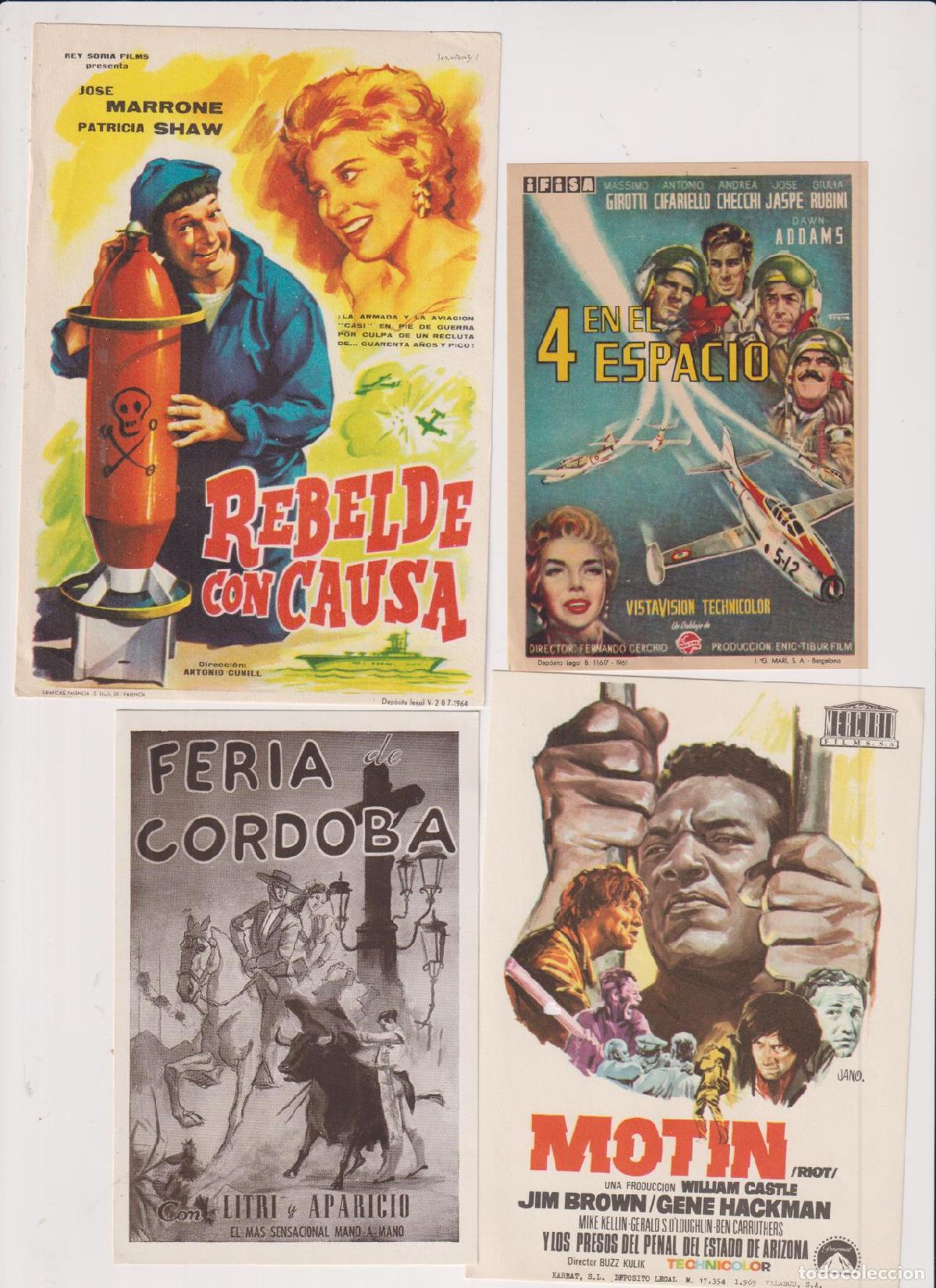 Cine: Lote de 4 Programas de Cine. Feria de C&oacute;rdoba y otros - Foto 1