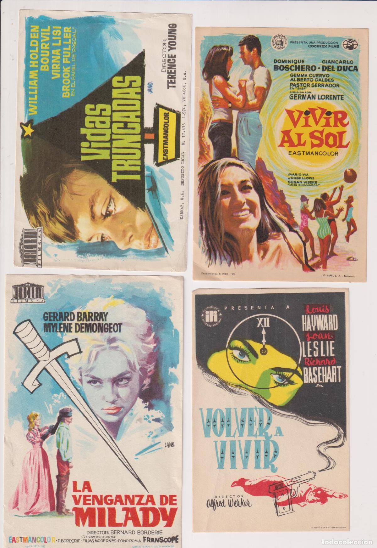 Cine: Lote de 4 Programas de cine: La venganza de Milady y otros - Foto 1