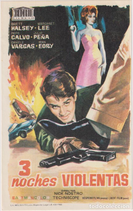 Cine: 3 Noches violentas. Sencillo de Mercurio - Foto 1