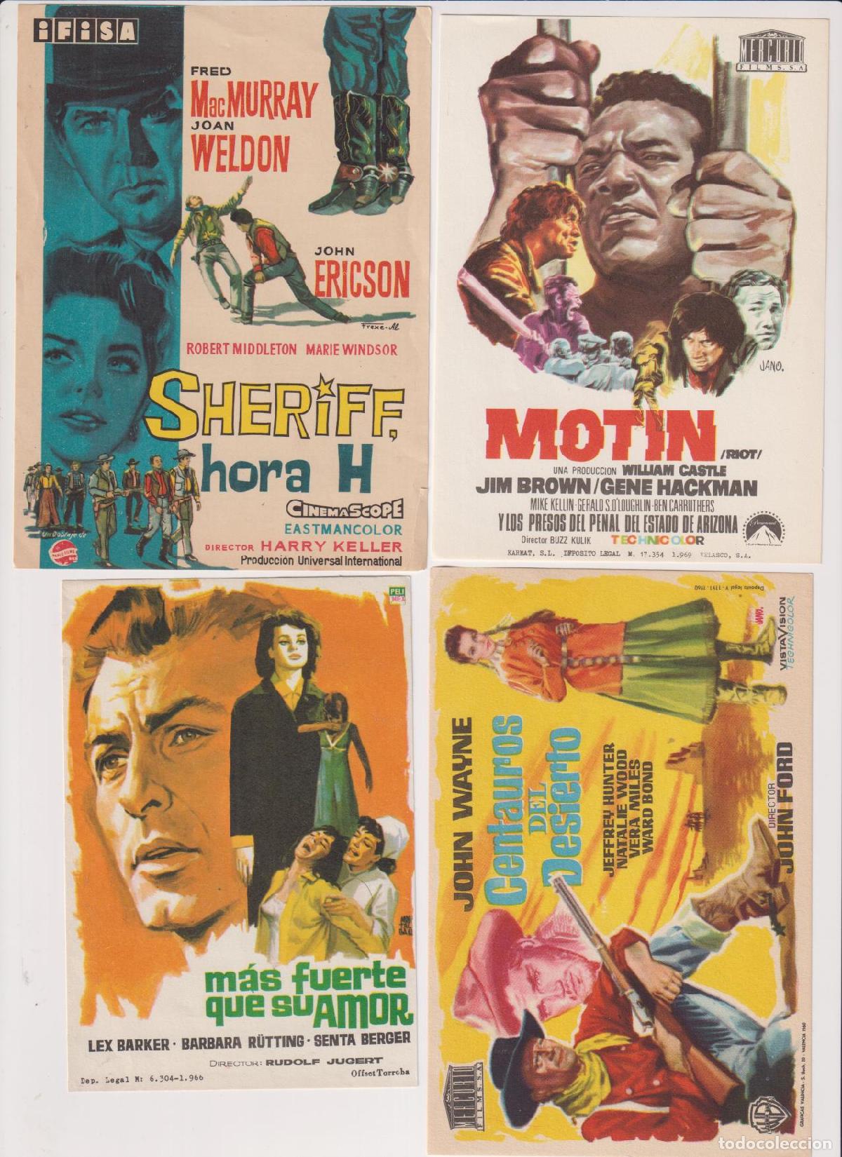 Cine: Lote de 4 programas de cine: Sheriff hora H y otros - Foto 1