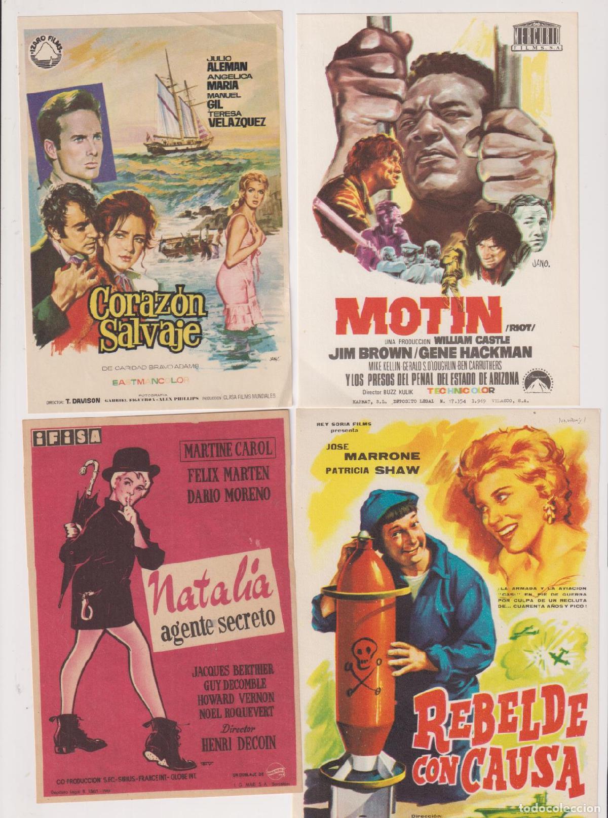 Cine: Lote de 4 programas de cine: Coraz&oacute;n salvaje y otros - Foto 1