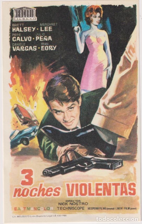 Cine: 3 Noches violentas. Sencillo de Mercurio - Foto 1