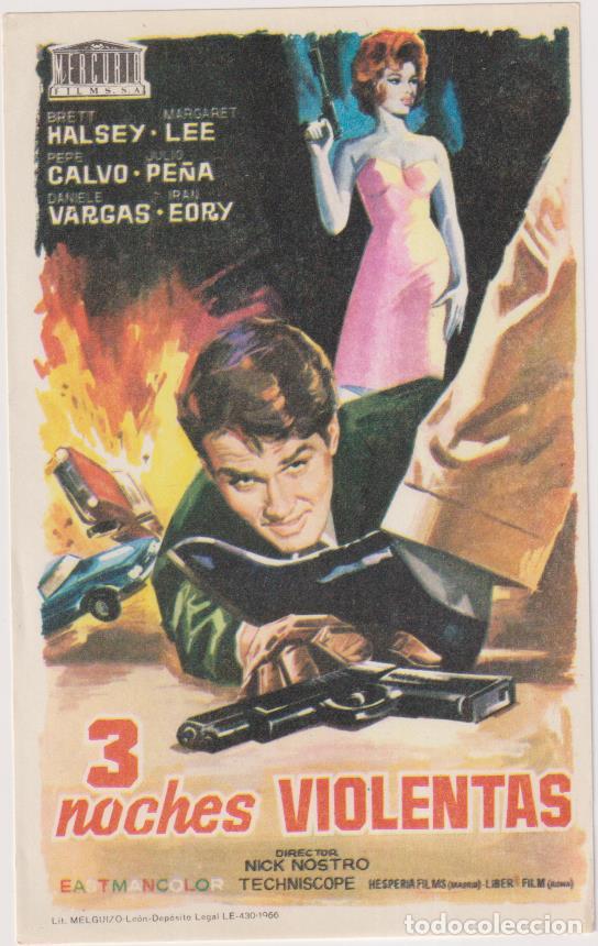 Cine: 3 noches violentas. Sencillo de Mercurio - Foto 1