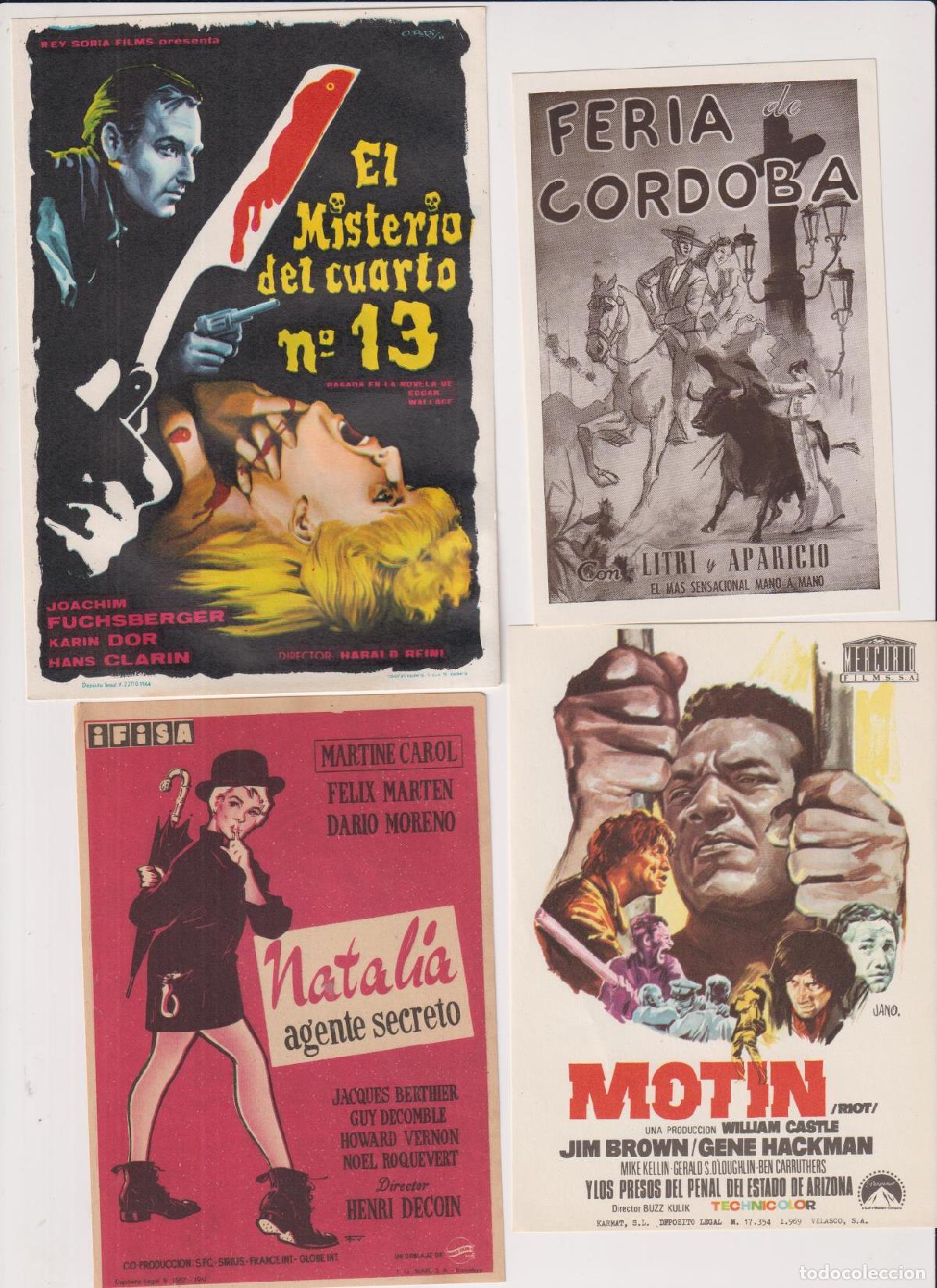 Cine: Lote de 4 programas de cine: Mot&iacute;n y otros - Foto 1