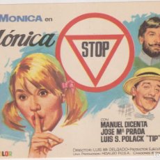  Foglietti di film di film antichi di cinema: MÓNICA STOP. SENCILLO DE MERCURIO