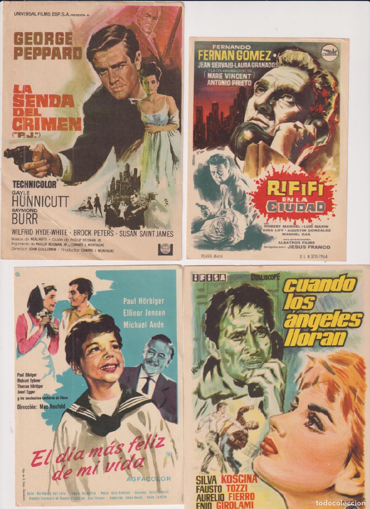 Cine: Lote de 4 programas de cine: La senda del crimen y otros - Foto 1