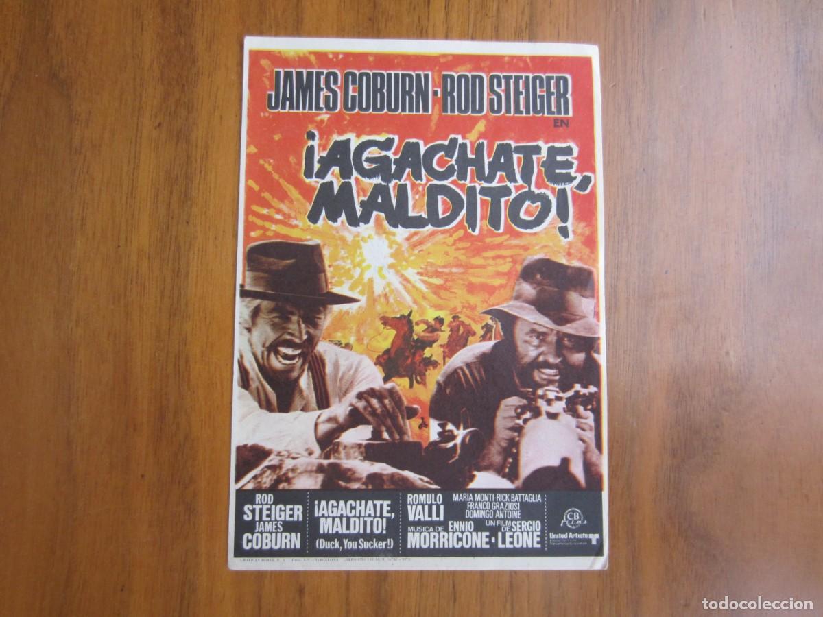 Cine: PROGRAMA DE CINE FOLLETO DE MANO-AGACHATE MALDITO - Foto 1