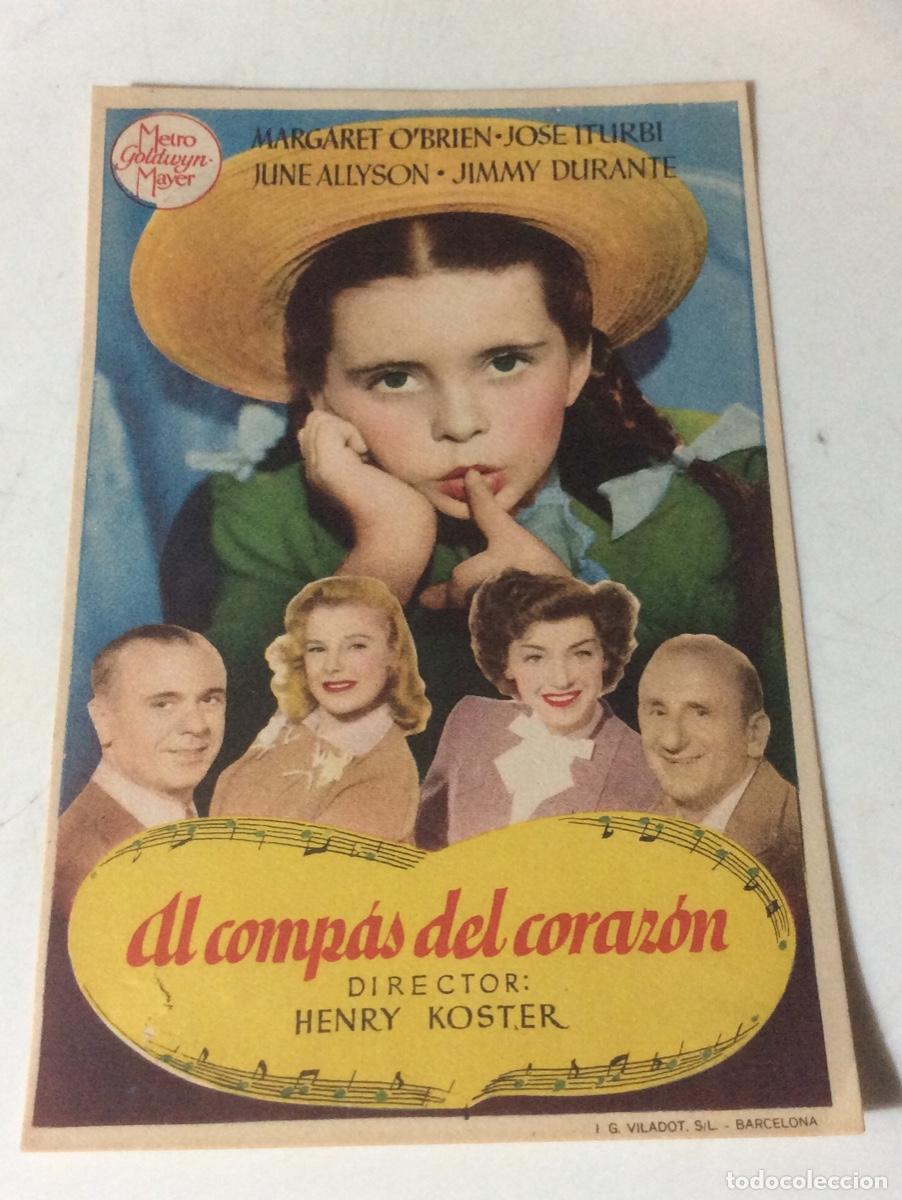 Cine: FOLLETO DE MANO AL COMPAS DEL CORAZ&Oacute;N . SIN PUBLICIDAD - Foto 1