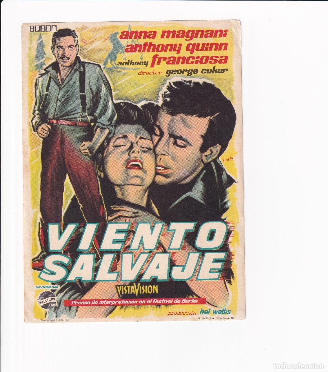 Cine: VIENTO SALVAJE .- ANNA MAGNAN, ANTHONY QUINN