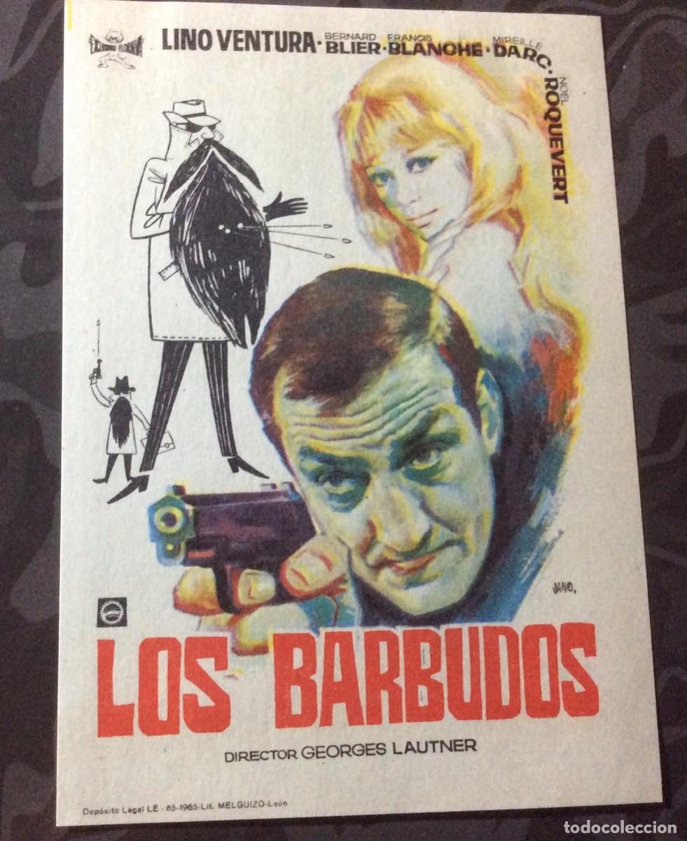 Kino: FOLLETO DE MANO LOS BARBUDOS. L. VENTURA. SIN PUBLICIDAD