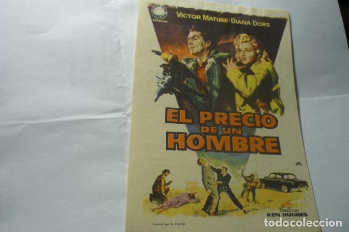 Kino: programa el precio de un hombre.-victor mature-publicidad carlos lll alicante