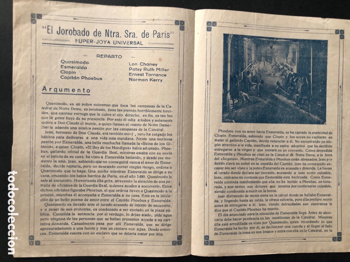 Cine: Programa universal el jorobado de nuestra se&ntilde;ora de paris Lon chaney - Foto 2