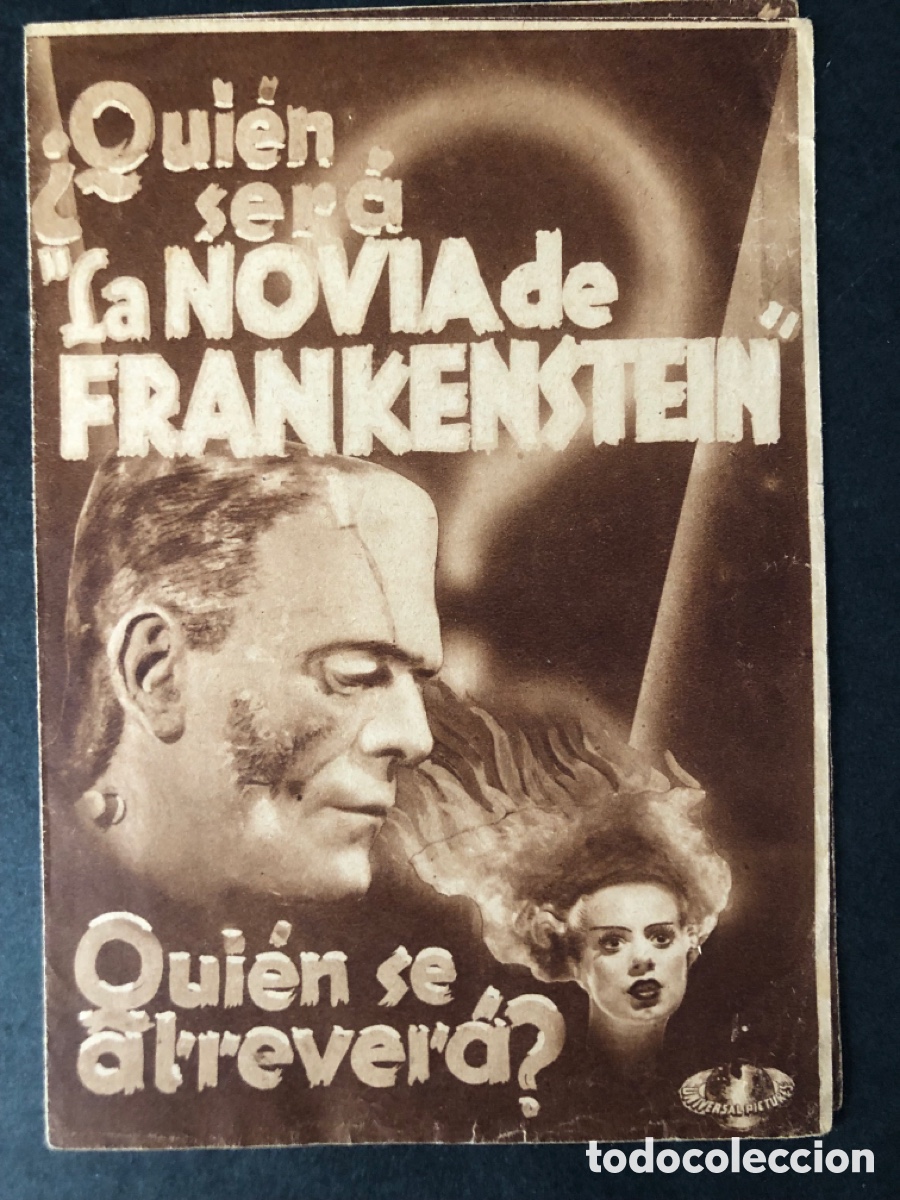 Cine: Programa universal la novia de frankenstein Boris karloff elsa lanchester - Foto 1