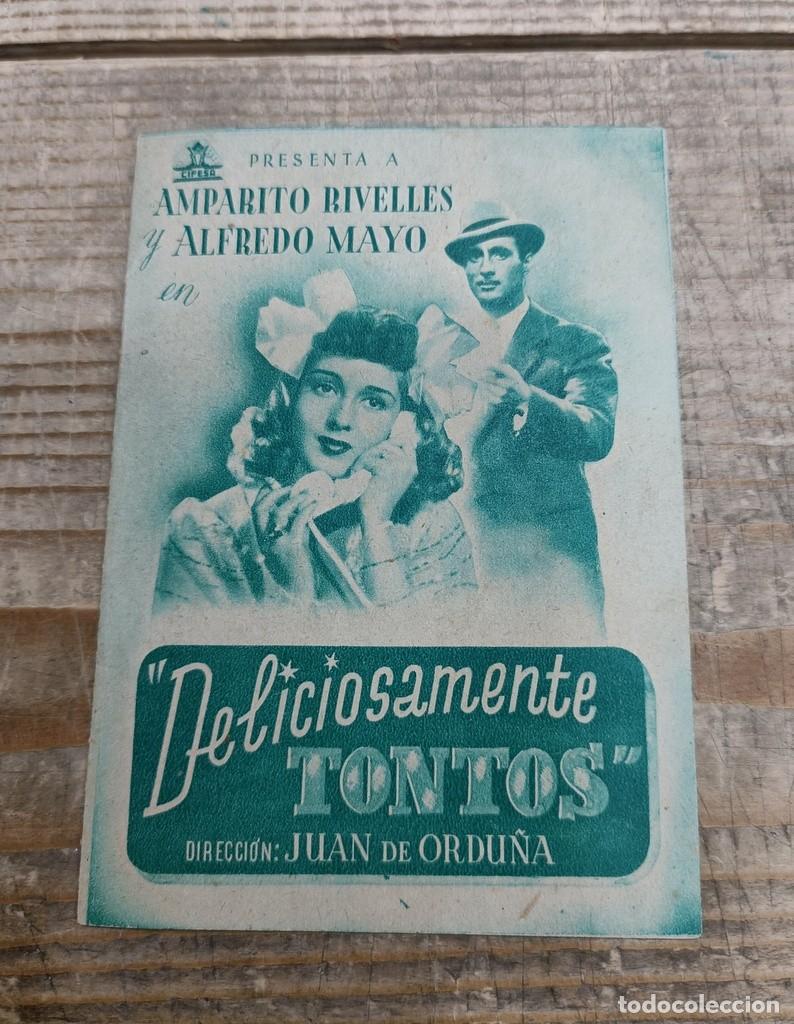 Cine: PROGRAMA DE MANO DOBLE - DELICIOSAMENTE TONTOS VERSION VERDE SIN PUBLICIDAD - Foto 1