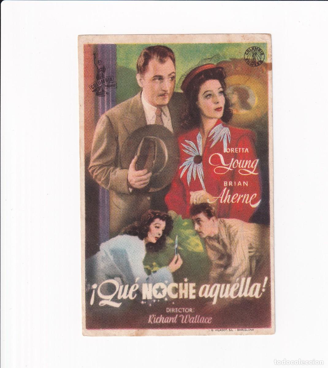 Cine: QUE NOCHE AQUELLA .- LORETTA YOUNG - Foto 1
