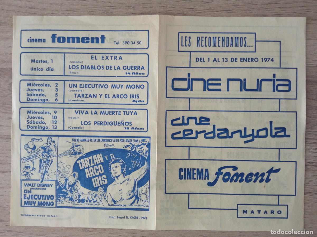 Kino: TARZAN Y EL ARCO IRIS, VIVA LA MUERTE...TUYA, 55 DIAS EN PEKIN, ...CINE CERDANYOLA, NURIA Y FOMENT