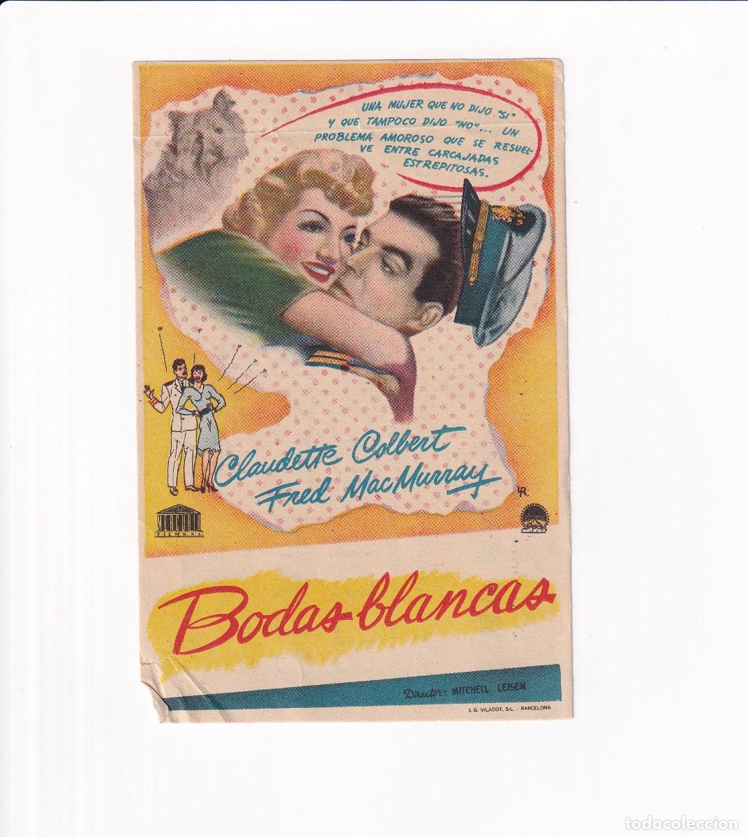 Cine: BODAS BLANCAS .- CLAUDETTE COLBERT - Foto 1
