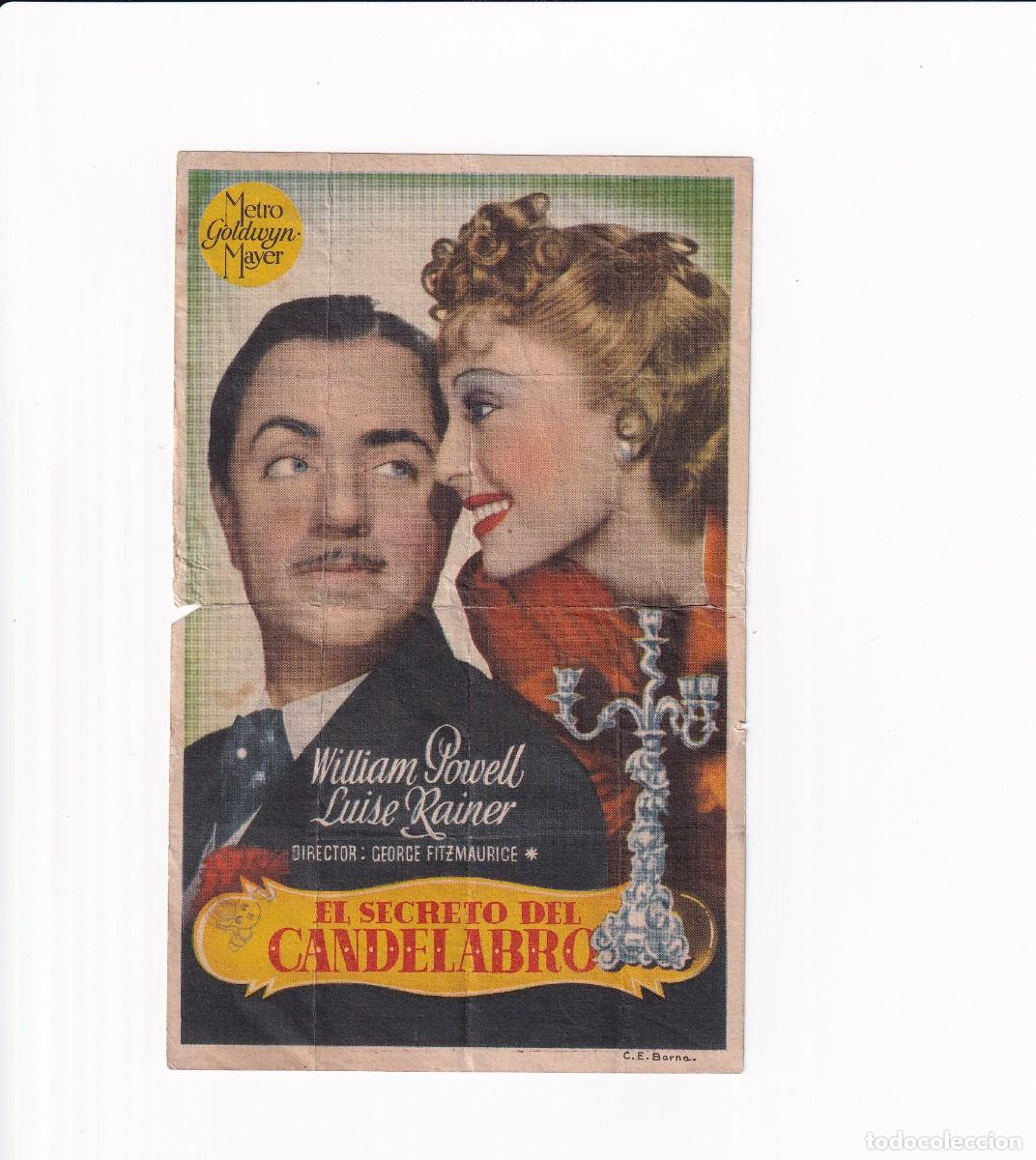 Cine: EL SECRETO DEL CANDELABBRO .- WILLIAM POWELL - Foto 1