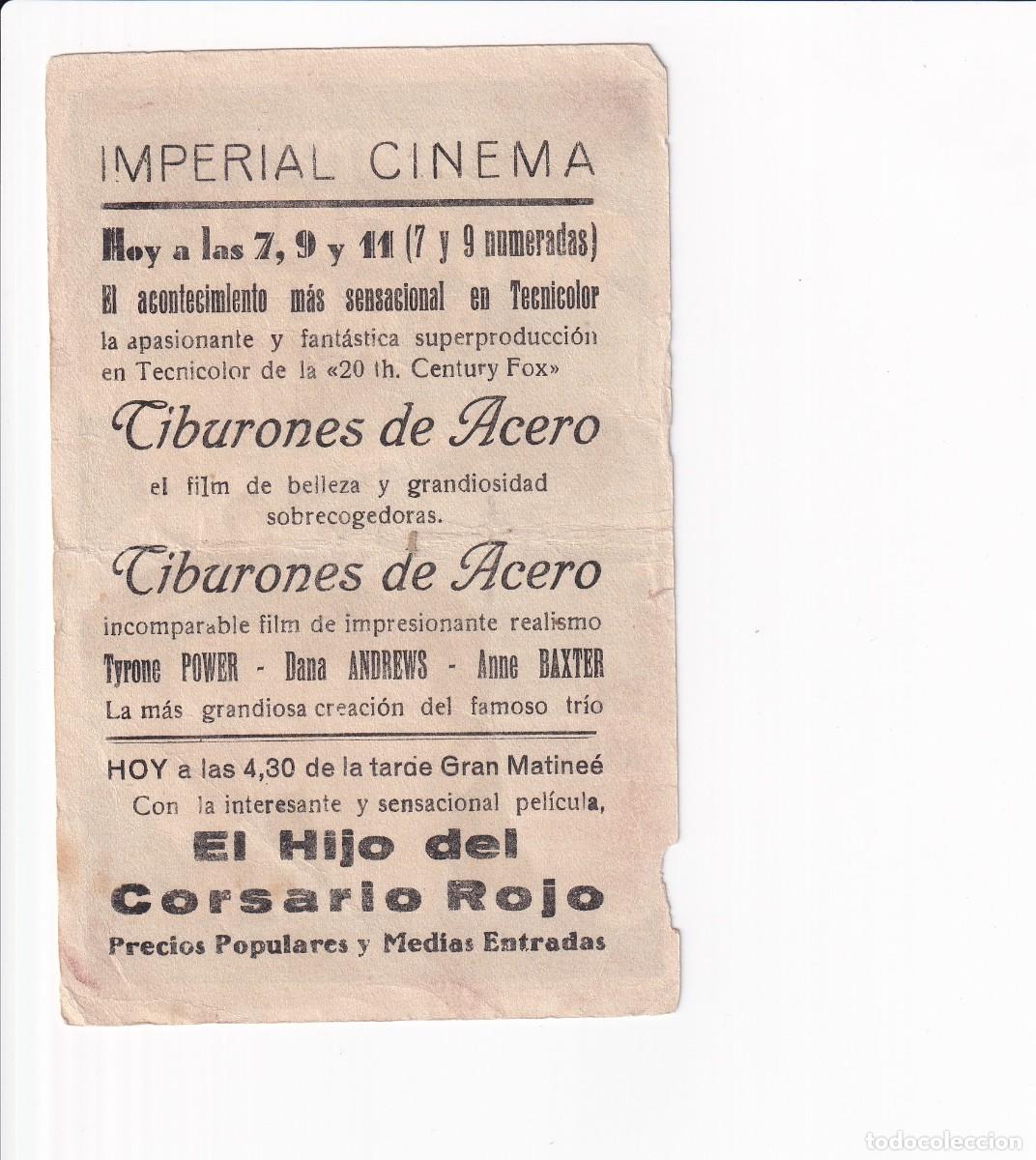 Cine: TIBURONES DE ACERO .- TYRONE POWER - Foto 2