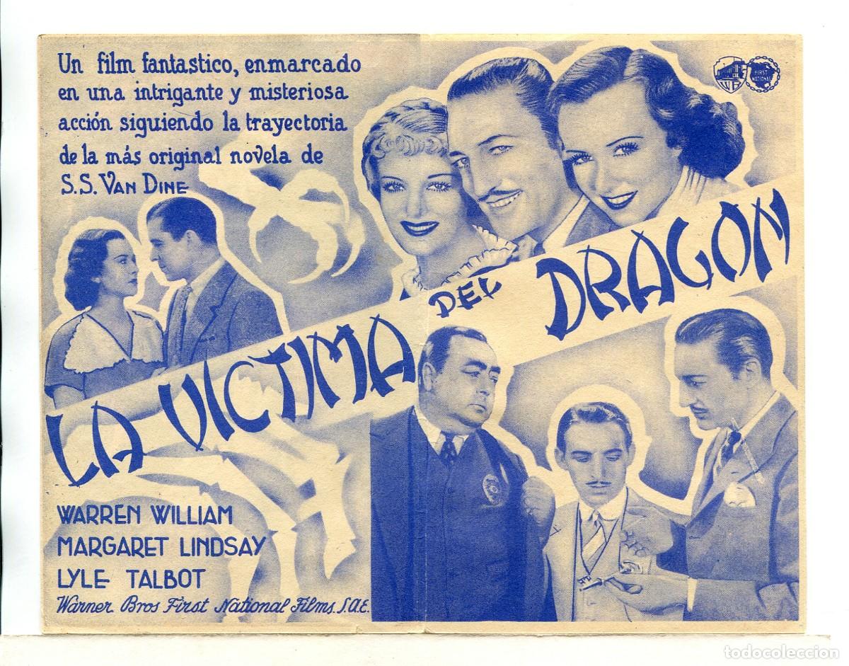 Cine: LA V&Iacute;CTIMA DEL DRAG&Oacute;N, con Warren William. - Foto 2