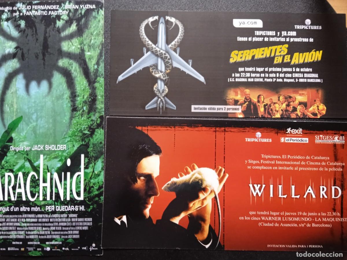Cine: Serpientes en el avion/ Willard/ Arachnid/ - Foto 1