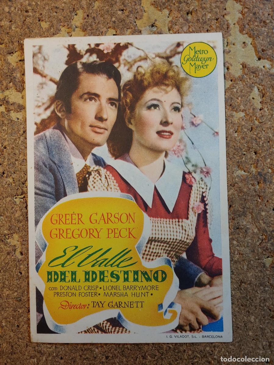  Flyers Publicitaires de films Anciens: FOLLETO DE MANO DE LA PELICULA EL VALLE DEL DESTINO