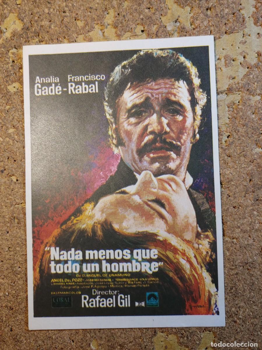 Folhetos de m&atilde;o de filmes antigos de cinema: FOLLETO DE MANO DE LA PELICULA NADA MENOS QUE TODO UN HOMBRE