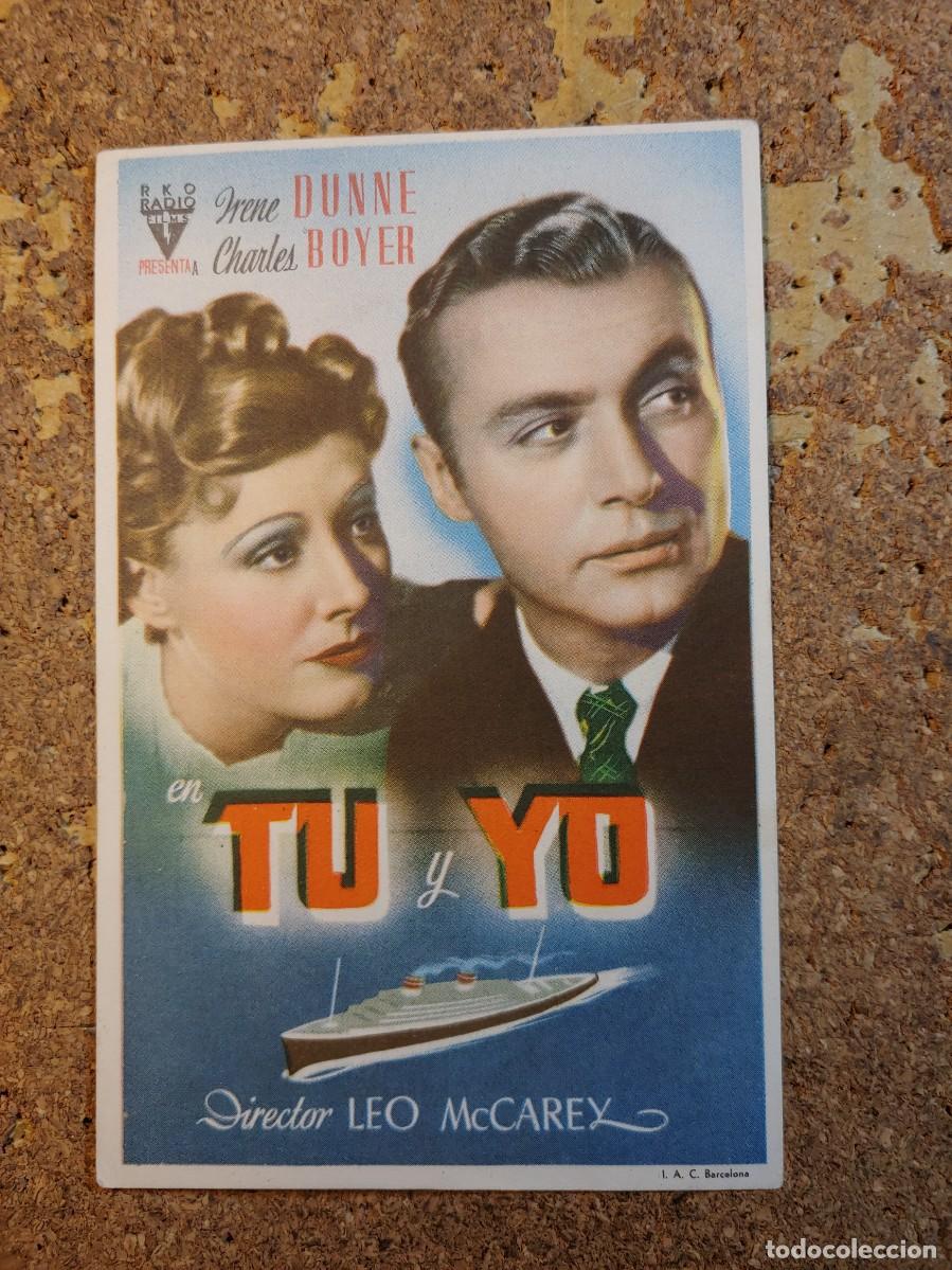 Folhetos de m&atilde;o de filmes antigos de cinema: FOLLETO DE MANO DE LA PELICULA TU Y YO