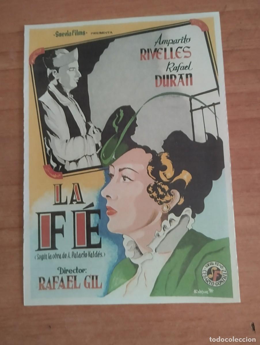 Cine: N&ordm;3-- PROGRAMA DE CINE DE LA PELICULA --LA FE (edit.esteban lirola) - Foto 1