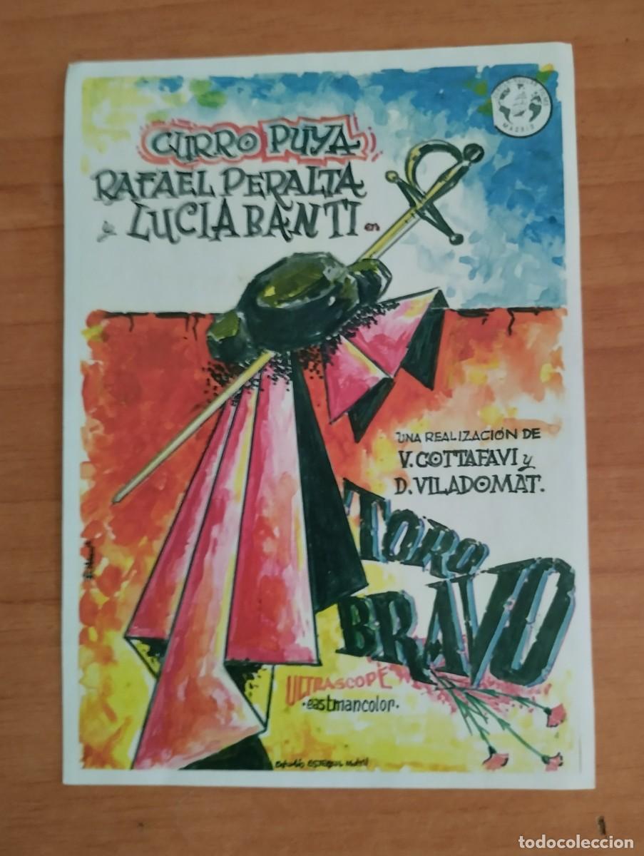 Cine: N&ordm;3-- PROGRAMA DE CINE DE LA PELICULA --TORO BRAVO -(edit.esteban lirola) - Foto 1