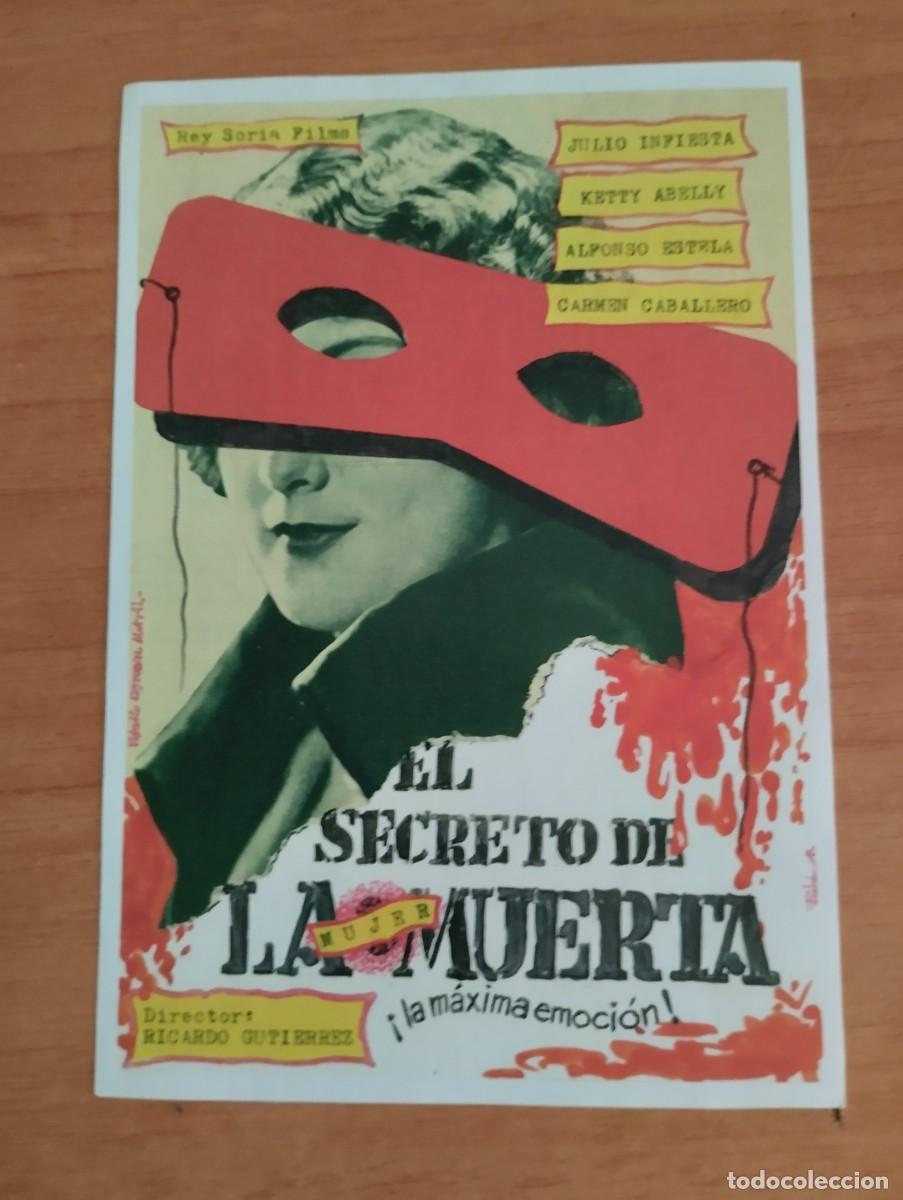 Cinema: N&ordm;3-- PROGRAMA DE CINE DE LA PELICULA --EL SECRETO DE LA MUERTA -(edit.esteban lirola)