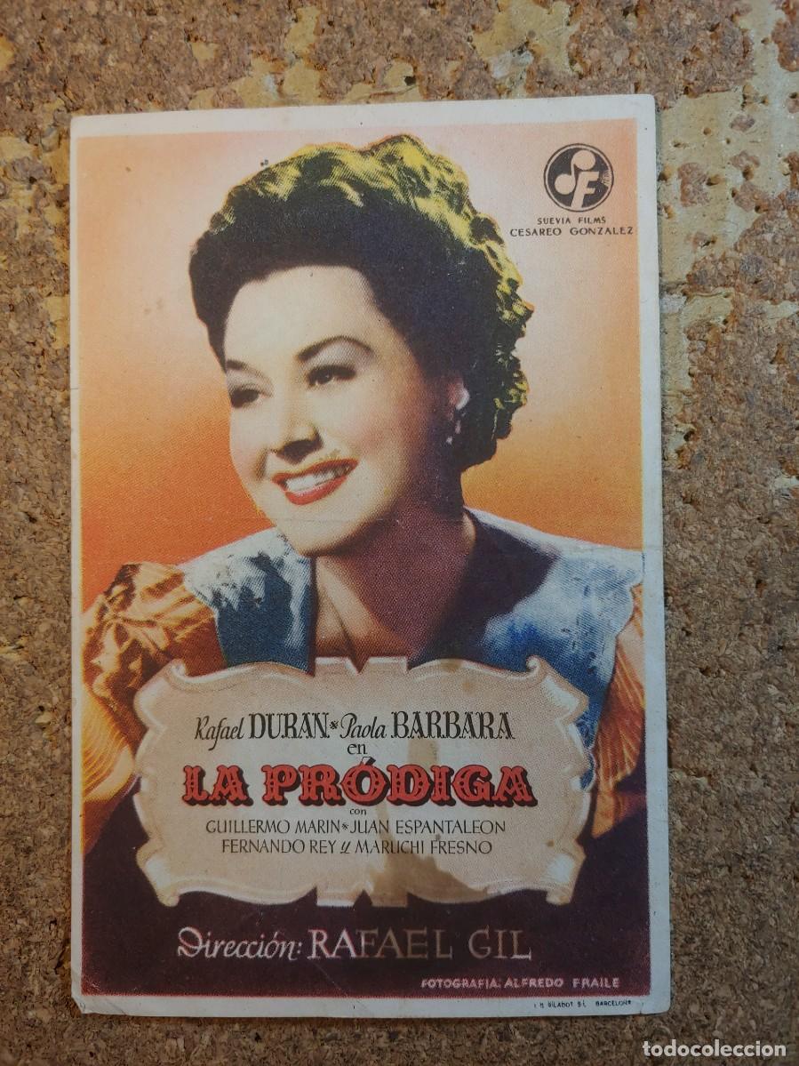 Cine: FOLLETO DE MANO DE LA PELICULA LA PRODIGA - Foto 1