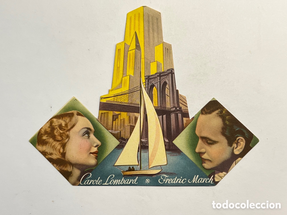 Cine: CINE GRANADA, programa de mano LA REINA DE NUEVA YORK Programa Troquelado (h.1947?) - Foto 1