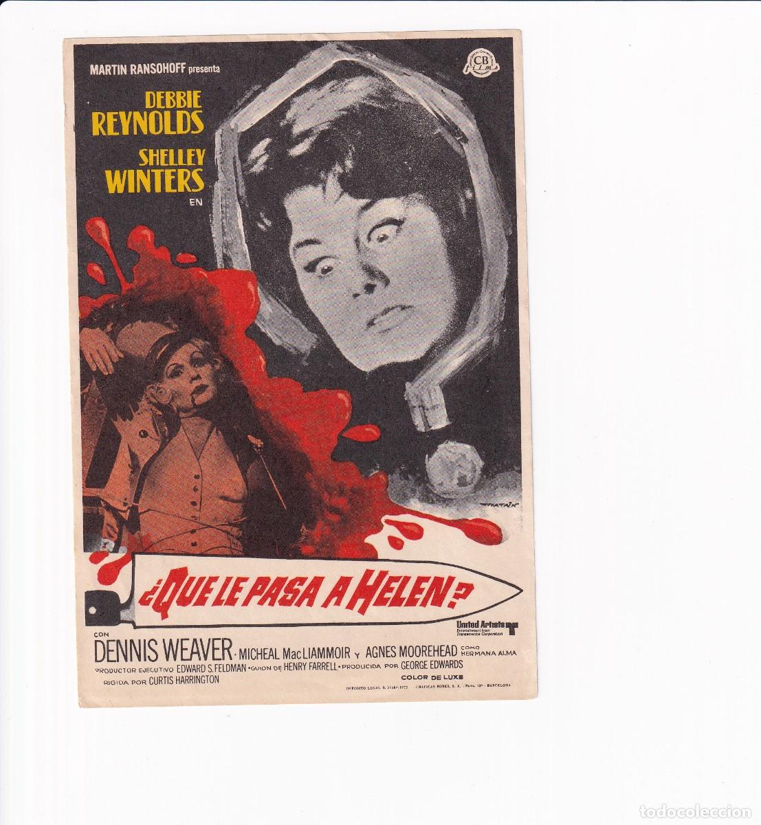 Cine: &iquest;QUE LE PASA A HELEN? .- DEBBIE REYNOLDS
