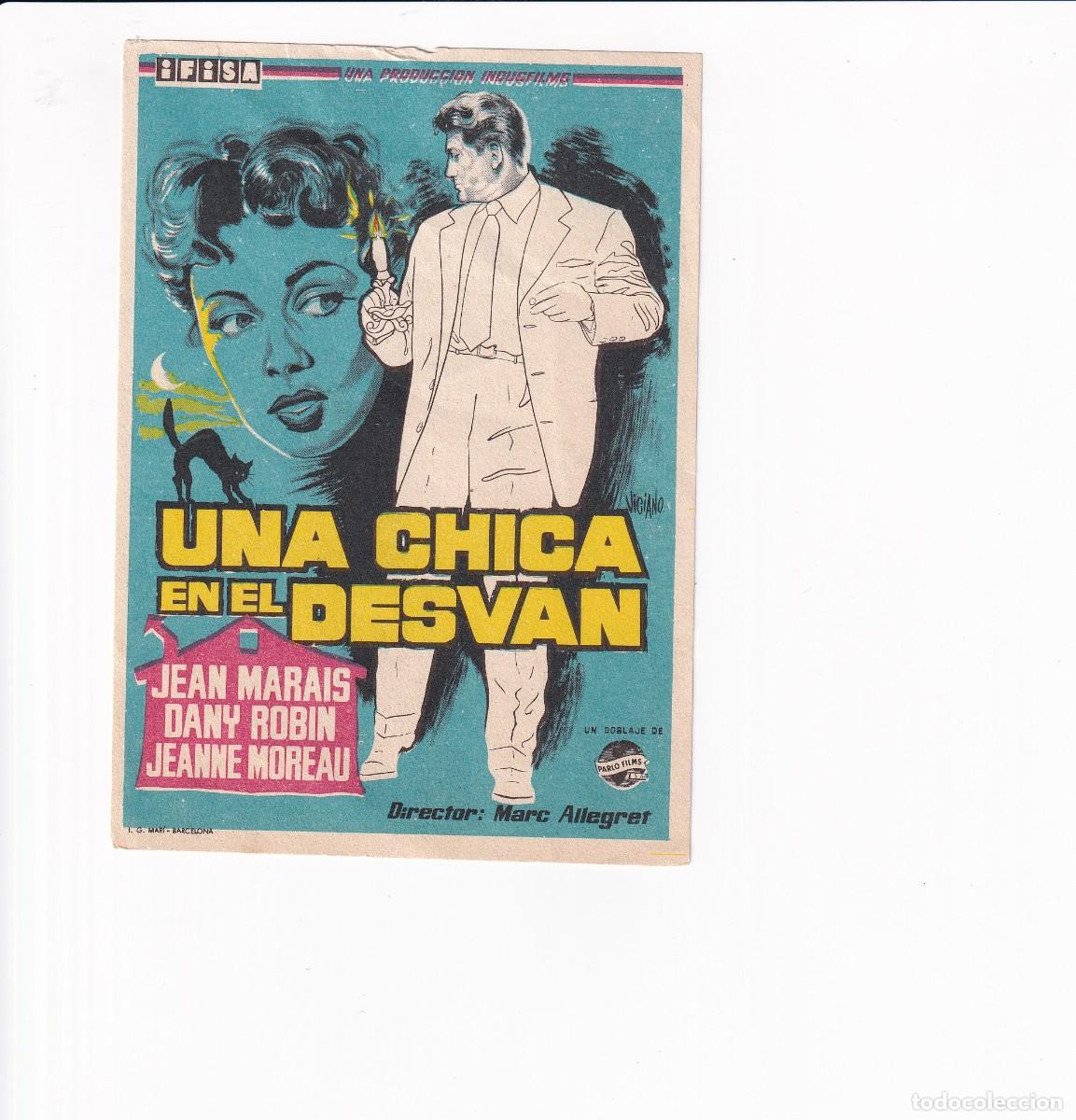 Cine: UNA CHICA EN EL DESVAN .- JEAN MARAIS - Foto 1