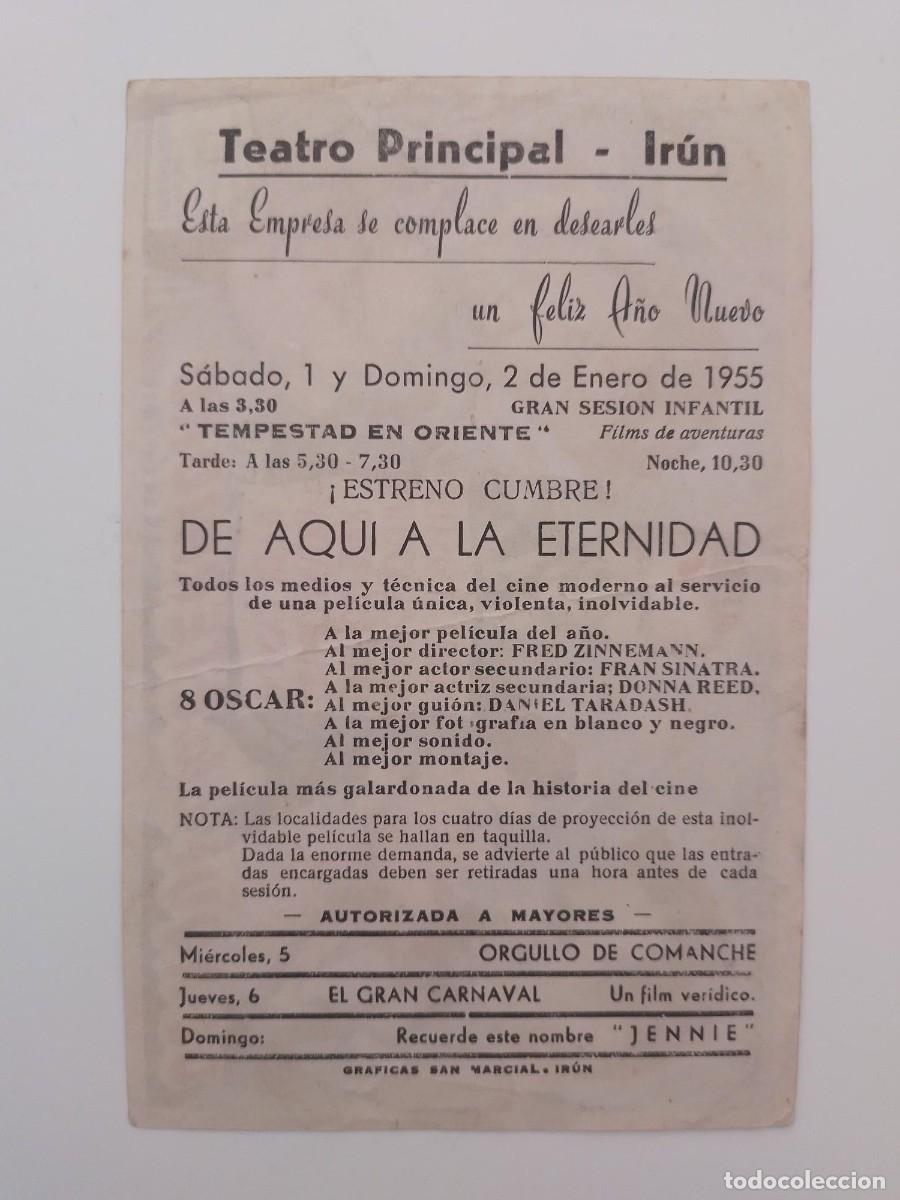 Cine: PROGRAMA DE CINE DE AQUI A LA ETERNIDAD - GALARDONADA CON 8 OSCARS - Foto 2