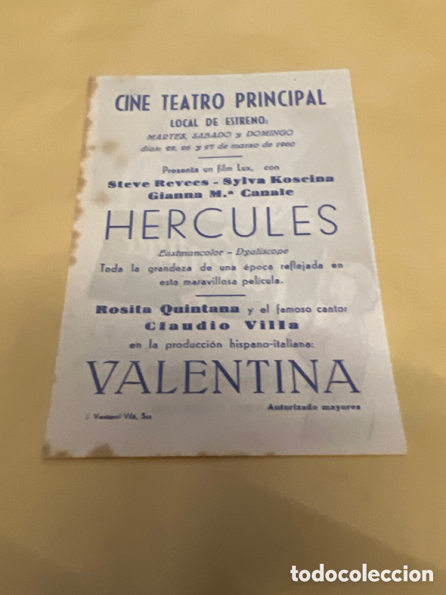 Cine: T1/E2/A520. PROGRAMA DE CINE VALENTINA CON PUBLICIDAD - Foto 2
