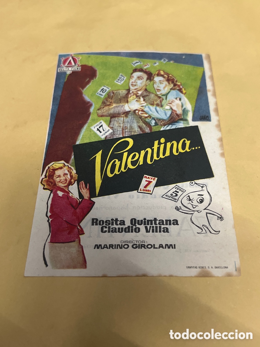 Cine: T1/E2/A520. PROGRAMA DE CINE VALENTINA CON PUBLICIDAD - Foto 1