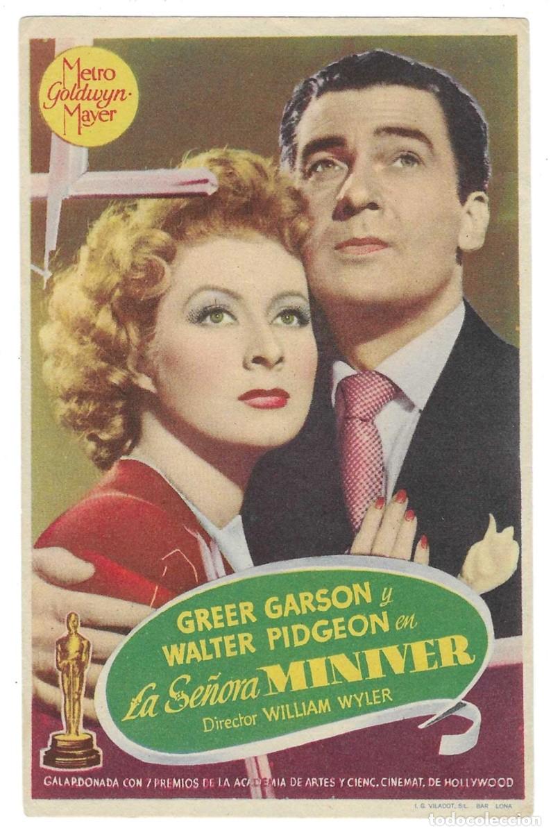 Cine: Programa Cine. La Se&ntilde;ora Miniver. Greer Garson. 19-1581 - Foto 1
