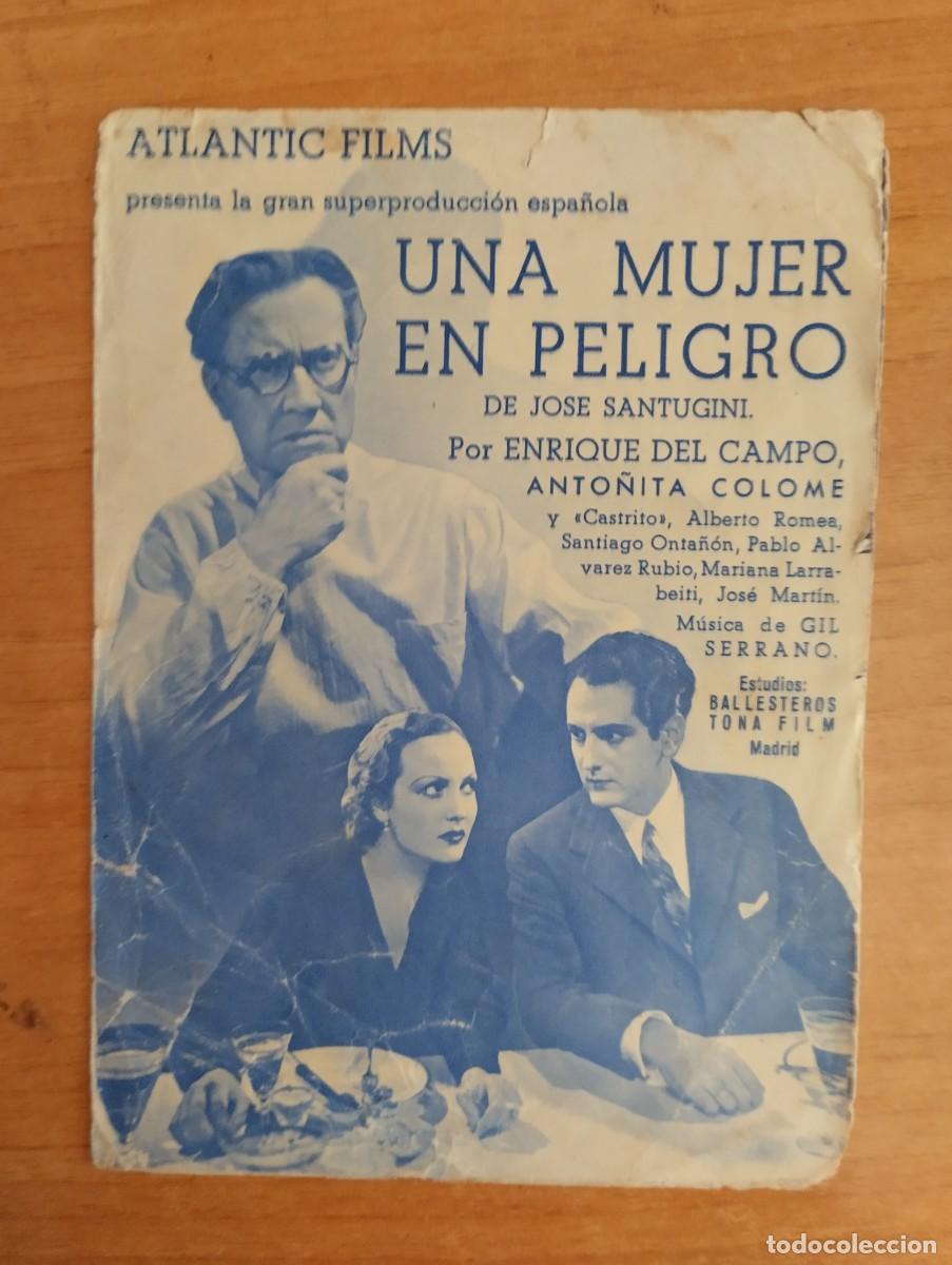 Cine: N&ordm;3-- PROGRAMA DE CINE -- UNA MUJER EN PELIGRO - Foto 1