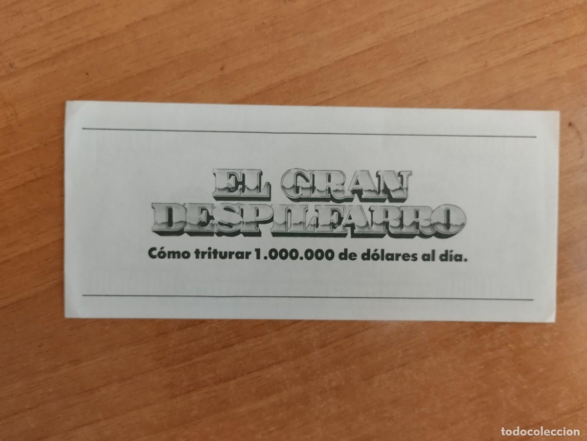 Cine: N&ordm;3-- PROGRAMA DE CINE -- EL GRAN DESPILFARRO - Foto 2