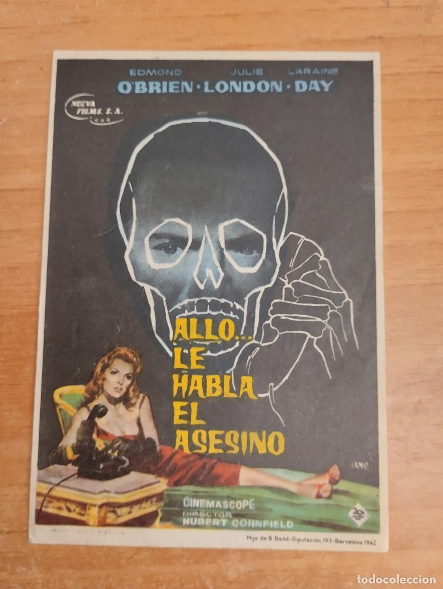 Cine: N&ordm;3-- PROGRAMA DE CINE -- PROGRAMA ALLO...LE HABLA EL ASESINO - Foto 1