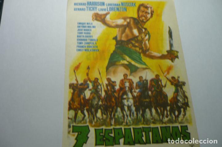 Cine: programa 7 espartanos.-richard harrison.-publicidad - Foto 1