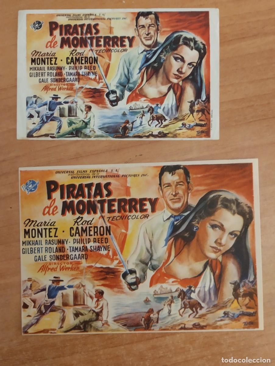 Cine: N&ordm;3-- PROGRAMA DE CINE DE LA PELICULA -- PIRATAS DE MONTERREY - Foto 1