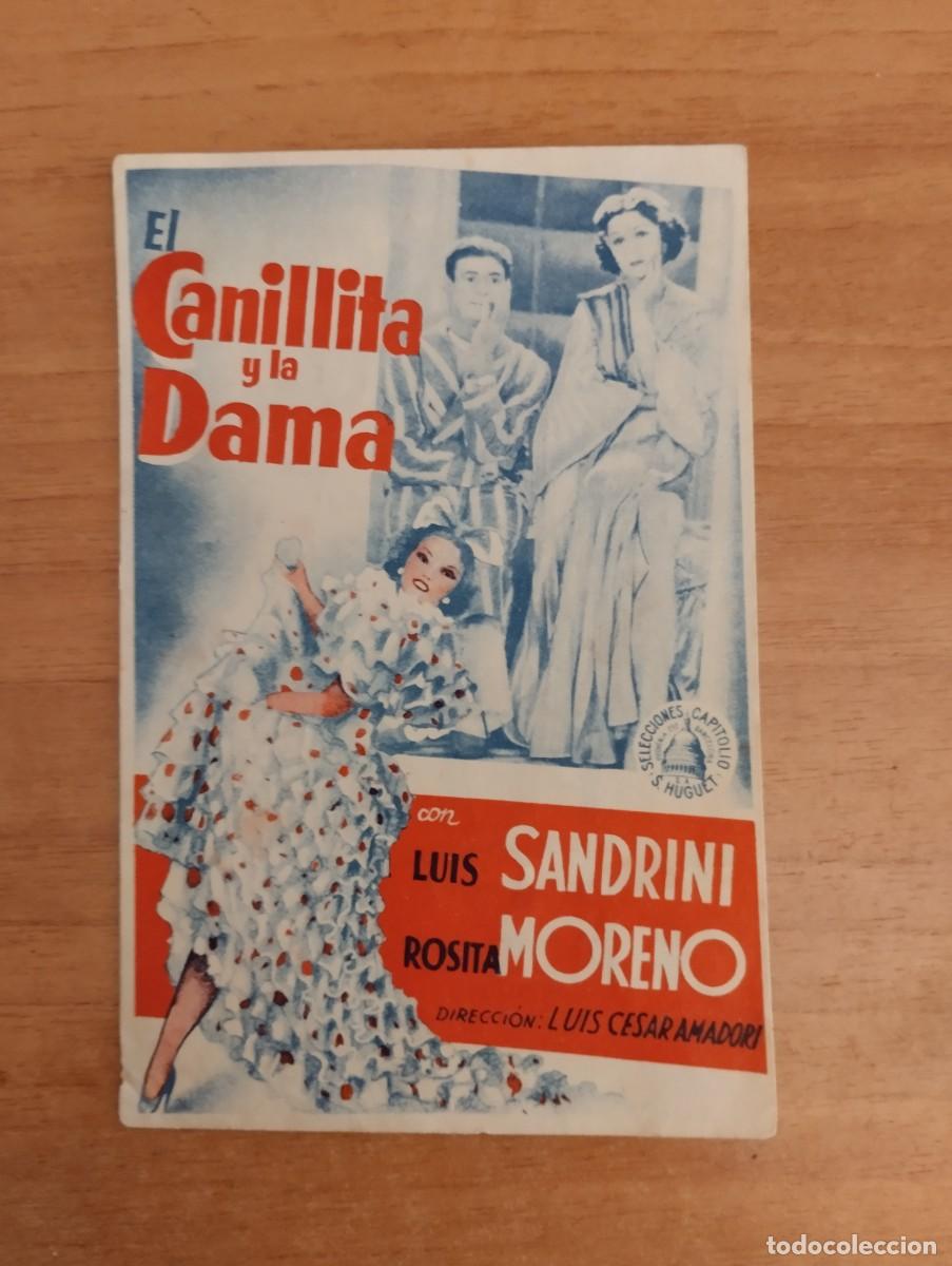  Flyers Publicitaires de films Anciens: N&ordm;3-- PROGRAMA DE CINE DE LA PELICULA -- EL CANILLITA Y LA DAMA